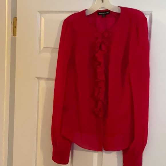 Express Design Studio ruffle blouse - Picture 3 of 5